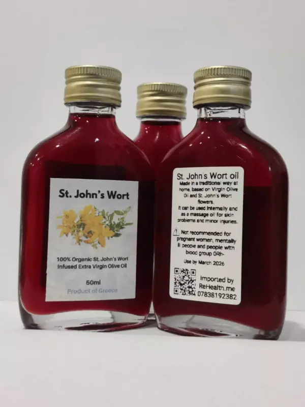 St. John's Wort Oil - Spatholado - From Greece - 100% Organic - 50ML - Image 2