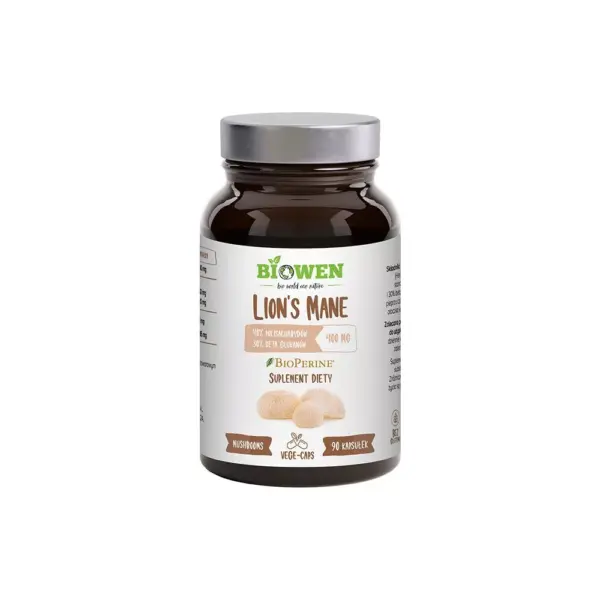 Lion's Mane Mushroom Extract 400 mg Capsules - 90 in a bottle